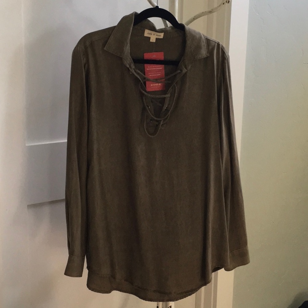 Cloth & Stone lace up tunic